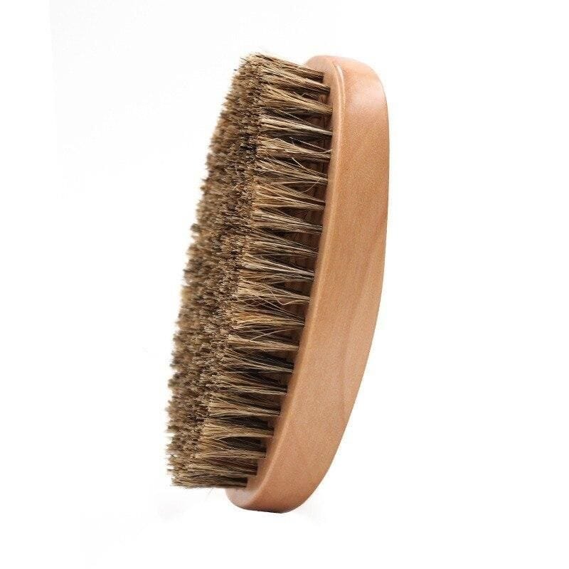 Deluxe Bamboo Beard Brush with Natural Boar Bristles for Men