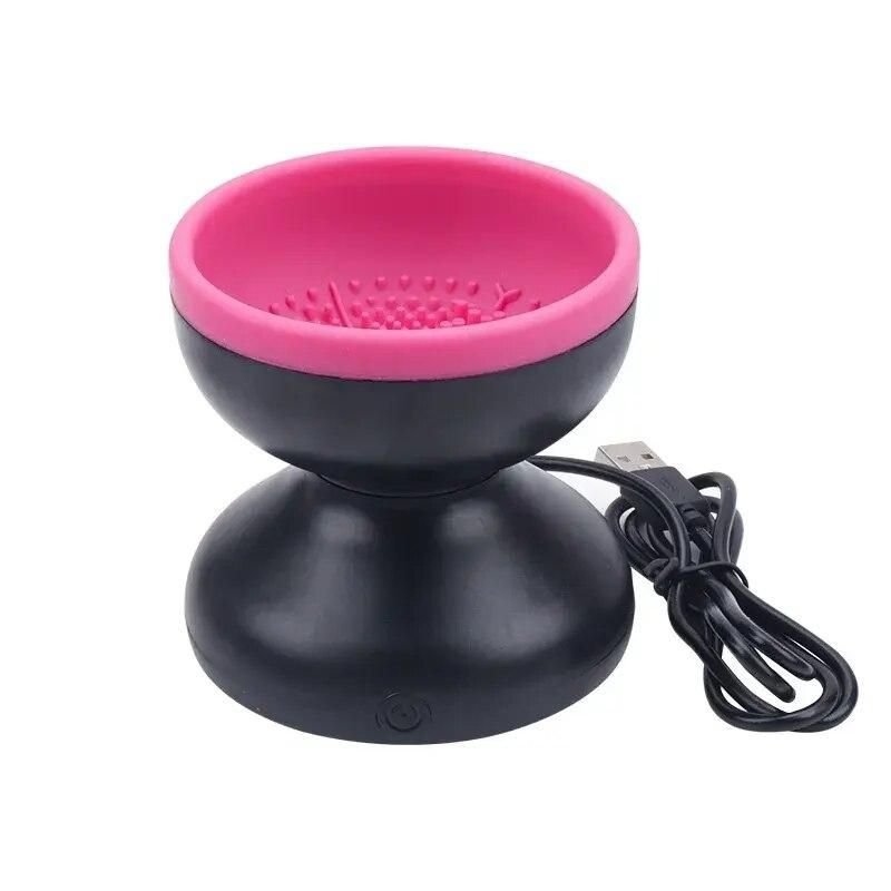 Portable Electric Makeup Brush Cleaner with USB Charging