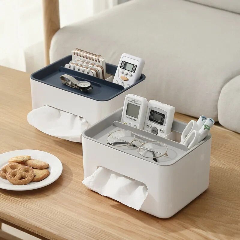 All-in-One Desktop Organizer and Tissue Box