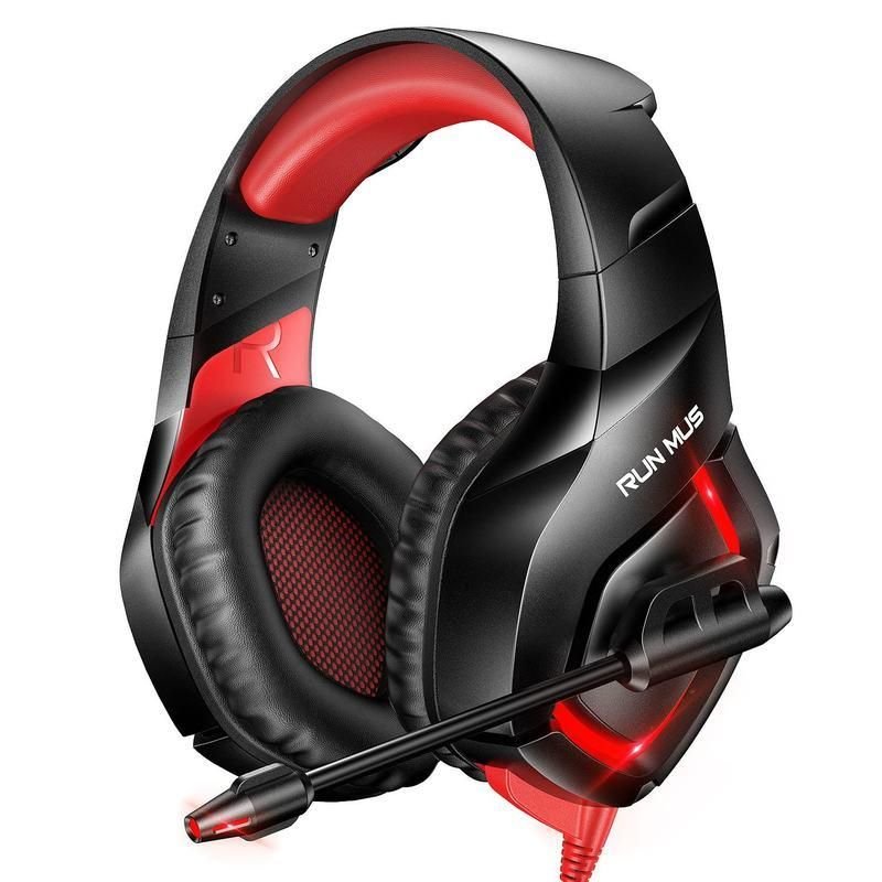 Wired Gaming Headset with 7.1 Surround Sound & RGB LED Lighting