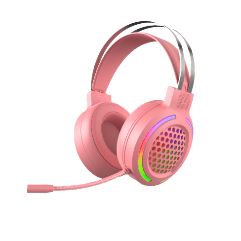 Pink Hollow Textured Headset