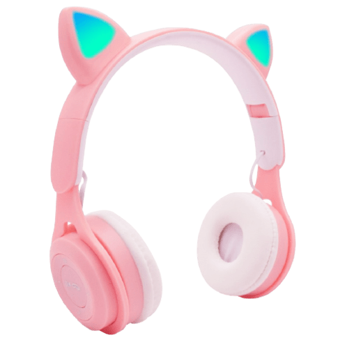 Pink Headphones With Cat Ears