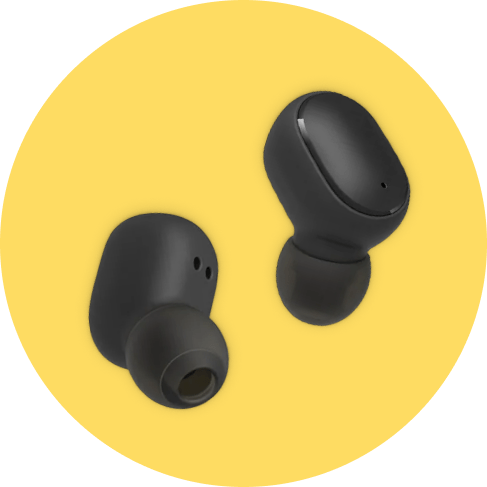 Black Wireless Earbuds