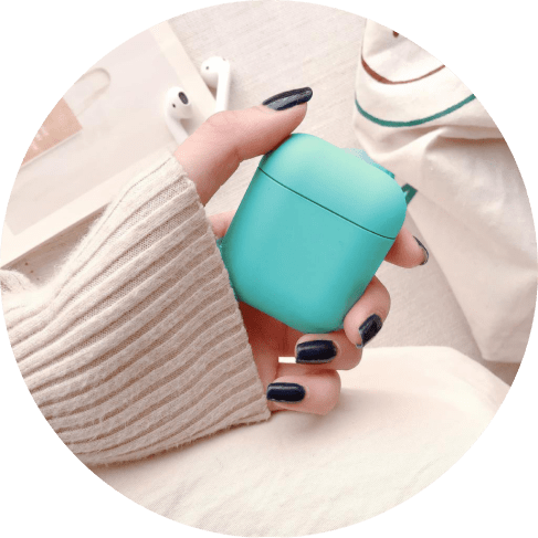 Green Silicone AirPods 1/2 Case