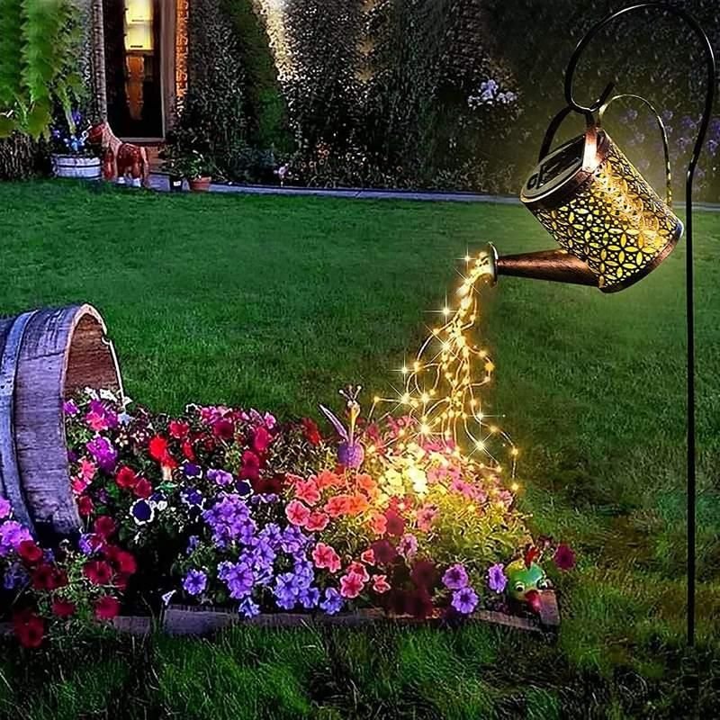 Solar LED Enchanted Watering Can Light