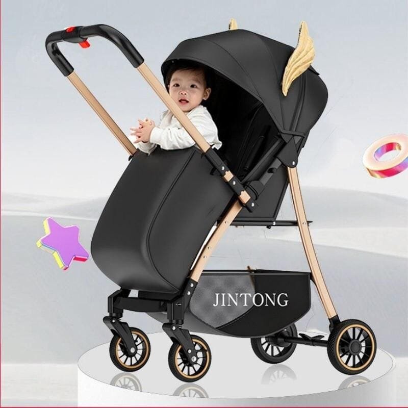 Ultra-Light, High-View Baby Stroller - Versatile, Foldable & Portable for Infants and Toddlers